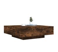 Bon marché * Table centre salon - UU - Table basse - chêne fumé 100x100x31 cm - bois d'ingénierie FR3097