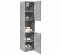 ""Bon plan"" Armoire Haute Colonne - JILI HOT - Armo - MODERNE Armoire de salle de bain suspendue - Gris béton - bois d'ingénierie 305