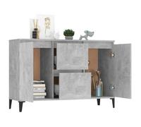 ""Bon plan"" Buffet bahut vaisselier - JILI HOT - Buffet gris béton 104x35x70cm - Bois d'ingénierie - commode Salon/Cuisine