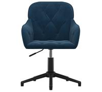 ""Bon plan"" Chaise pivotante de bureau - JILI HOT - 150 kg - Bleu Velours Thome5653647
