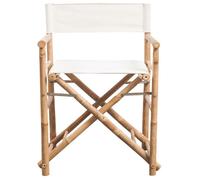 ""Bon plan"" Chaise pliable - lot de 2 - JILI HOT - Bambou et toile - 58x48x89cm - Pour Patio/Plage Thome2782273