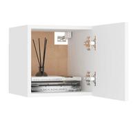 ""Bon plan"" Chevet/Meuble de Rangement - JILI HOT - Table de chevet Blanc 30,5x30x30cm - Bois d'ingénierie - Pour Chambre