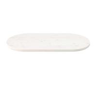 ""Bon plan"" Dessus de table Plateau pour table - JILI HOT - blanc 90x45x2 5cm - Bois de pin massif ovale Thome8014854
