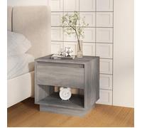 ""Bon plan"" Lot de 2 chevets, Tables de chevet - 2 pcs - JILI HOT - Sonoma gris 45x34x44cm - Bois d'ingénierie - Pour Chambre