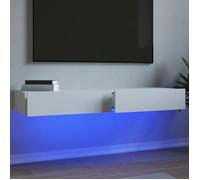 ""Bon plan"" Meubles TV avec éclairage LED - 2 pcs - Meubles TV avec éclairage LED 2 pcs blanc 60x35x15,5 cm 41119