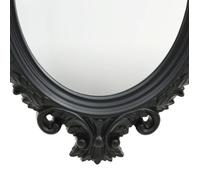 ""Bon plan"" Miroir mural - JILI HOT - Miroir Suspendu décor style château 56x76cm Noir - Pour chambre/salon Thome8760580