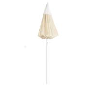 ""Bon plan"" Parasol de jardin Imperméable - JILI HOT - UV Protection - avec mât en acier sable 180cm - Pour Terrasse/Balcon