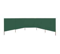 ""Bon plan"" Paravent 5 panneaux - JILI HOT - Cloison de séparation/Coupe-Vent - Tissu 600 x 80cm Vert Thome3973241