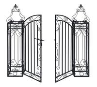 ""Bon plan"" Portillon ornemental de jardin - JILI HOT - Fer forgé 122x20,5x100cm - Pour jardin/Mariage Thome8554650