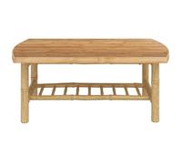 ""Bon plan"" Table basse de jardin - JILI HOT - Canapé fixe/sofa Balcon 90x55x37cm bambou Thome3006020