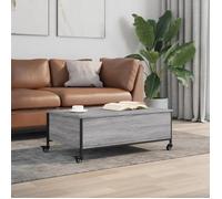 ""Bon plan"" Table basse/table d'appoint - JILI HOT - avec roulettes sonoma gris - Bois d'ingénierie - Pour salon Thome6590743
