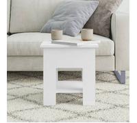 ""Bon plan"" Table basse/table d'appoint - JILI HOT - Blanc 40x40x42cm - Bois d'ingénierie - Pour salon Thome1798061