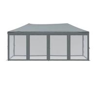 ""Bon plan"" Tente de réception - JILI HOT - Chapiteau et Pavillon pliable avec parois Anthracite 3x6 m - Pour Jardin/Terrasse