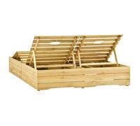 ""Bon plan"" Transat extérieur - JILI HOT - Chaise longue double - Bois de pin imprégné de vert - pour camping/jardin Thome3159052