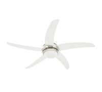 ""Bon plan"" Ventilateur de plafond - JILI HOT - Ventilateur Au Plafond Silencieux orné avec lampe 128cm Blanc Thome8884978