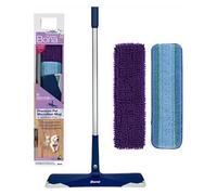 Bona Balai à franges télescopique Pet System Premium, Ustensiles de nettoyage, Violet, Bleu, Gris