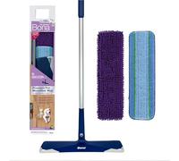Bona - Balai avec Pads en Microfibre Premium Bona spécial Animaux - Balai nettoyant - Élimine Les Poils d'animaux - Enlève Les Poils de Chats et de Chiens, Purple
