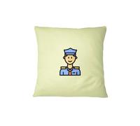 Bona Basics, Housse de Coussin décorative, décoration de la Maison, pour canapé, cafétéria, Taille: 45X45cm, Couleur: Jaune Clair