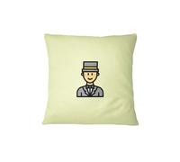 Bona Basics, Taie d'oreiller décorative, Housse de Coussin décorative Décoration de la Maison pour canapé, Cafétéria, Taille: 60 x 60 cm, Couleur: Jaune Clair