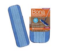 Bona - Pad de Nettoyage en Microfibre - 42 CM - Compatible avec Balai Microfibre pour Sol - Réutilisable Jusqu'à 500 Fois