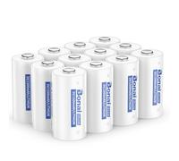 BONAI Lot de 12 Piles CR123A Lithium 3V 1500mAh de Haute Capacite | 1500mAh, 3V, conservation 10 ans, faible autodécharge, anti-fuite, parfait pour lampes LED