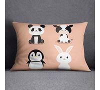 Bonamaison Housse de Coussin, Cotton, Multicolor, 35x50