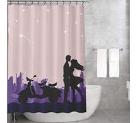 Bonamaison Rideau de Douche, Polyester, Multicolore, 150X200 Cm