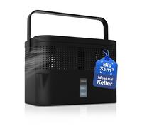 BonAura Déshumidificateur sans courant AirOne Max - Déshumidificateur pour cave, salle de bain, etc. - Pack de recharge pour déshumidificateur 980g inclus - Noir