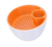 Bonbela Bol à Pistaches à Double Chambre avec Récipient en Coquille | Organisateur de Collations 2 en 1, Compartiment Poubelle intégré, Matière Plastique Légère, pour Soirée Cinéma, Journée de