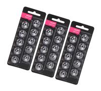 Bonbela Lot de 30 dômes de rechange pour aides acoustiques MiniFit double aération monocouche en silicone antistatique, dôme ouvert PES A02 (6 mm)