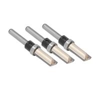 Bonbela Mèche de Routeur Droite, Tige de 1/4 de Pouce, Double Cannelure | Lame en Acier au Tungstène de Haute dureté, Corps en Acier Rapide, Fente de Garniture Affleurante, pour Panneaux de