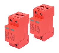 Bonbela Parafoudre Photovoltaïque DC SPD 2P 40kA (C.C 1000V) | Coque Ignifuge PC, Montage sur Rail 2P, Décharge Nominale 20 KA, Niveau de Protection 3,5 KV, Fenêtre D'indicateur Visuel,