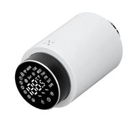 Bonbela Vanne de Radiateur Thermostatique Intelligente, TRV Programmable | Contrôle par Application pour et Smart Life, Corps en PC ABS, Plage de 5 à 45 ℃, Précision de ± 0,5 ℃, Verrouillage