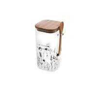 Bonbonnière avec cuillère Florie 21 cm - - Transparent - Verre