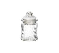 Bonbonnière en verre arrondi transparent Ø7,5cm - -