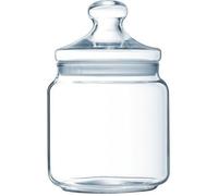 Bonbonnière en Verre, contenance 0,75 litre, de diamètre 10 cm et de hauteur 18 cm, vendue à l'unité.Elégante bonbonnière en verre