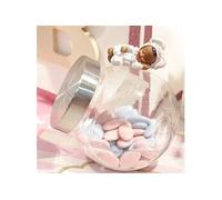 bonbonniere verre/inox h16cm promo