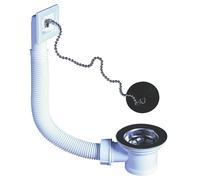 Bonde à bouchon pour évier avec trop-plein Wirquin 250mm