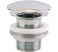 bonde allure - champignon - diamètre 63 - laiton chromé - hauteur 60 mm - sans lanterne - sortie filetée 33x42 - valentin 122500
