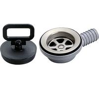 Bonde + bouchon pour Lavabo rond inox 290 mm (CW10823)
