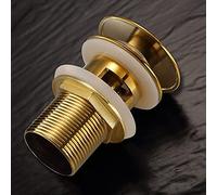 Bonde clic clac automatique universelle 1" 1/4 pour lavabo, bidet, pop up laiton doré résistant