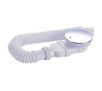 Bonde de douche 90 mm,extra plat, trou de vidange pour bac de douche,siphon avec système anti-odeurs,tamis à cheveux,tuyau flexible