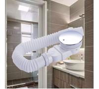 Bonde de douche 90 mm, extra plat, trou de vidange pour bac de douche, siphon avec système anti-odeurs, tamis à cheveux, couvercle