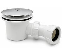 Bonde de douche de 90 mm avec siphon, chromée, système Multi-Fit, facile à nettoyer