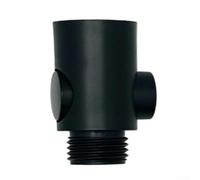 Bonde de douche en un clic Noir Diamètre 2 cm | Construction en plastique, joint sans fuite, facile à nettoyer pour la surface, réduit le gaspillage d'eau