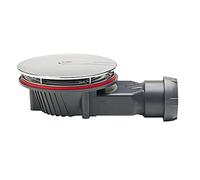 Bonde de douche extraplate 90mm dôme ABS chromé SLIM+