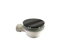 Bonde De Douche Hauteur 64 Mm Couvercle Extra Plat Chromé Noir - CRISTINA ONDYNA AD45572