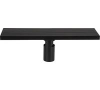 Bonde de douche linéaire avec couvercle amovible Acier inoxydable 304 Noir mat 30cm