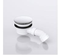 Bonde de douche standard Mai & Mai A02 - Blanc - 90mm - Écoulement libre - Siphon amovible