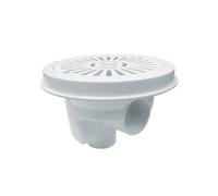Bonde de fond Ø200 mm ABS grille plate piscine béton